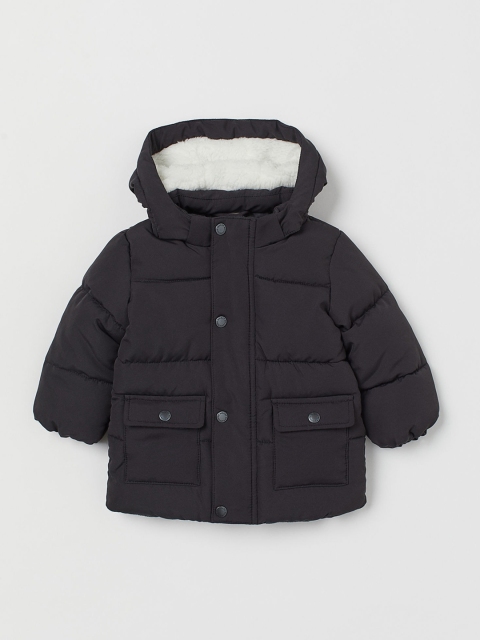 

H&M Kids Black Hooded Puffer Jacket