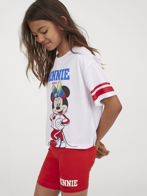 

H&M Girls White & Red Printed 2-Piece Sports Set