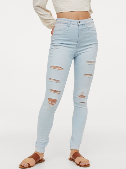 

H&M Women Blue Super Skinny High Jeans