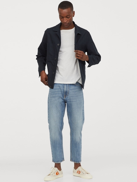 

H&M Men Blue Relaxed Tapered Jeans