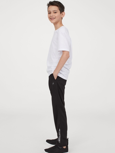 

H&M Boys Black & White Printed Sports Track Pants