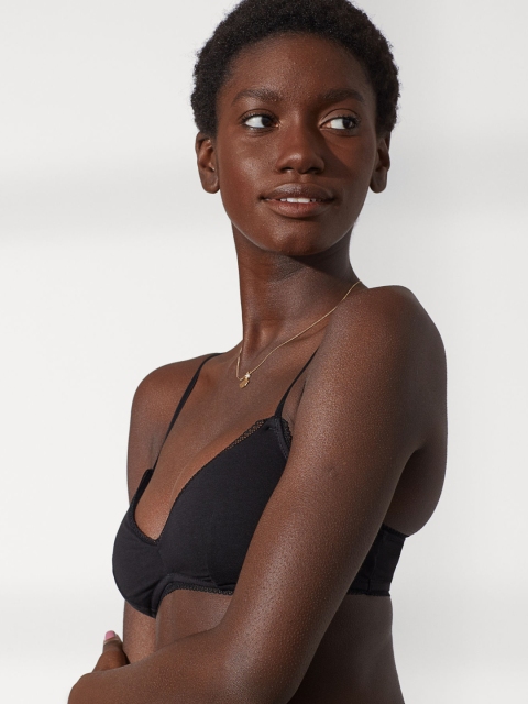 

H&M Black 2-Pack Padded Jersey Bras 0891391001