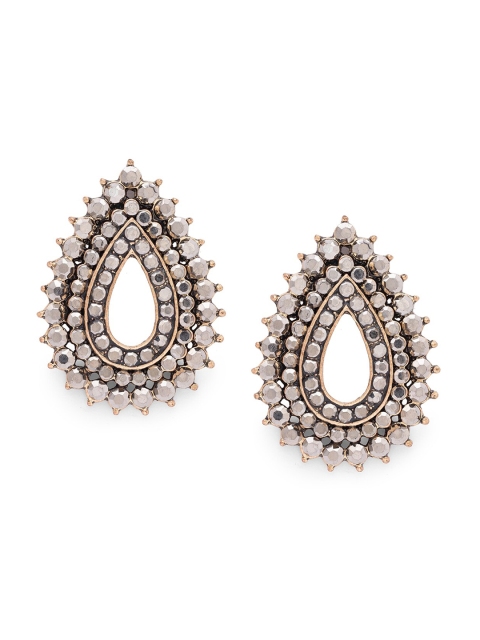 

Globus Dull Gold-Plated Teardrop Shaped Studs