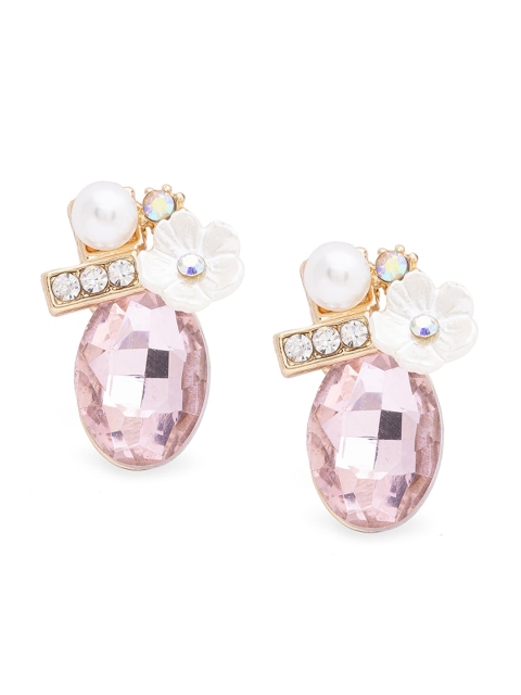 

Globus Gold-Plated Pink Contemporary Studs