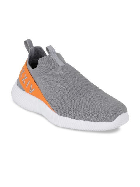 

KazarMax Men Grey Slip-On Sneakers