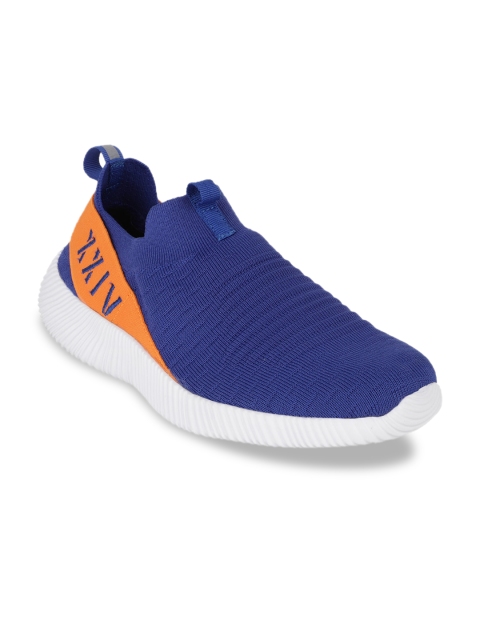 

KazarMax Men Blue Slip-On Sneakers