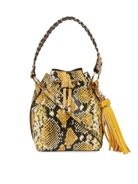 

ALDO Yellow & Black Printed Shoulder Bag
