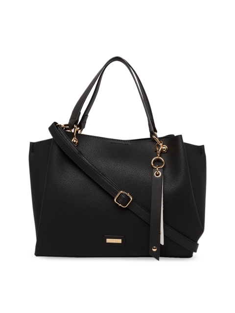 

ALDO Black Solid Handheld Bag