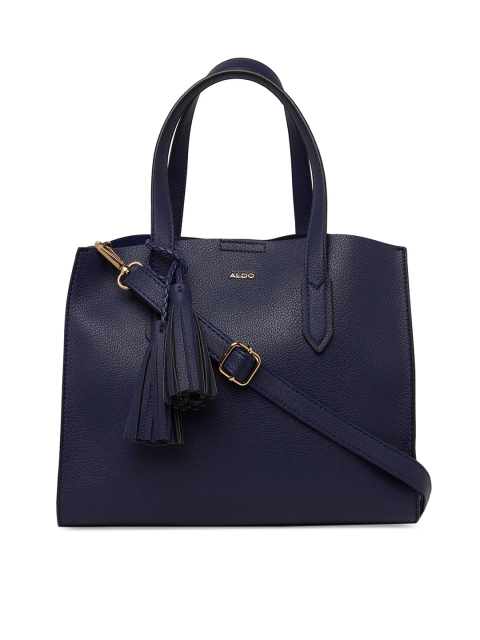 

ALDO Navy Blue Solid Shoulder Bag