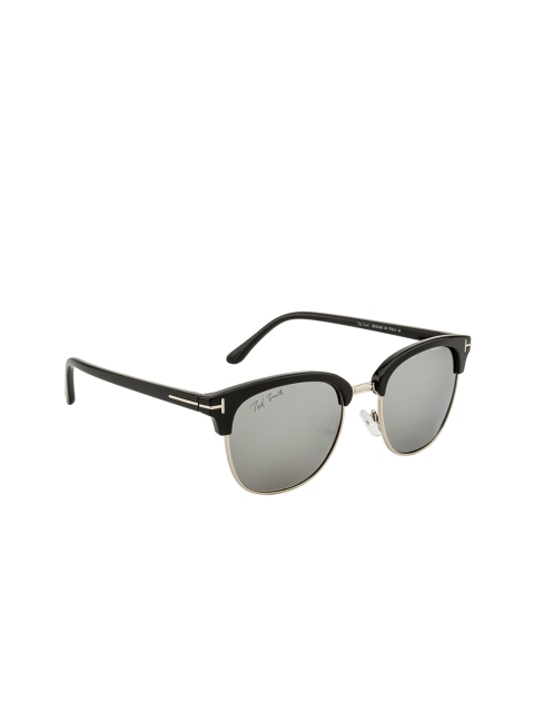 

Ted Smith Women Browline Sunglasses TS-NC-9934/S_T-1BLK/SIL, Silver