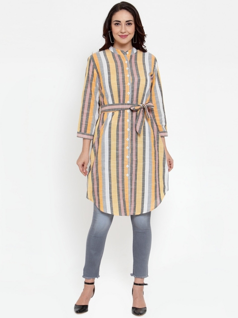 

Baani Women Multicoloured Stripe Tunic, Multi