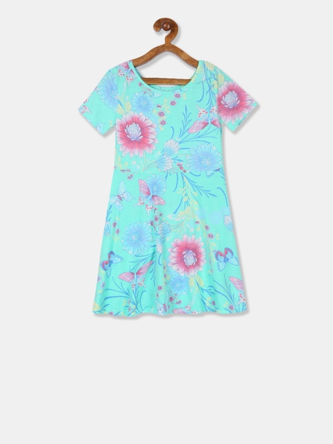 

The Childrens Place Girls Multicoloured Printed A-Line Dress, Multi