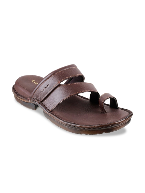 

Metro Men Tan Brown Leather Comfort Sandals