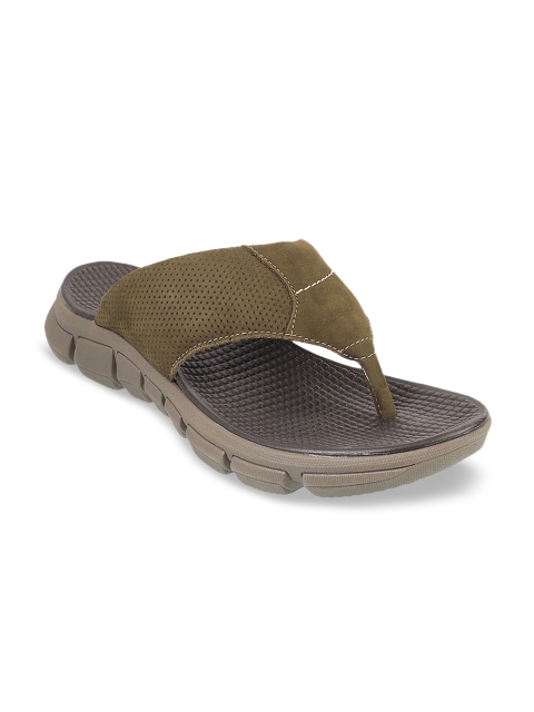 

Metro Men Olive Green Comfort Sandals