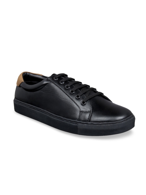 

Aditi Wasan Men Black Solid Sneakers