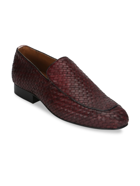

Aditi Wasan Men Maroon Genuine Leather Loafers