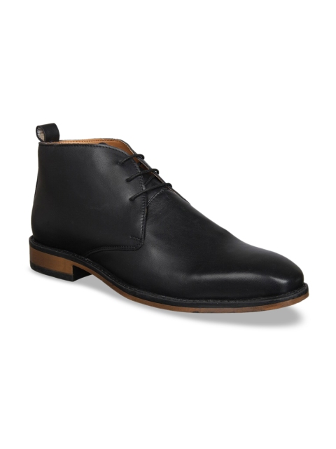 

Aditi Wasan Men Black Leather Derbys