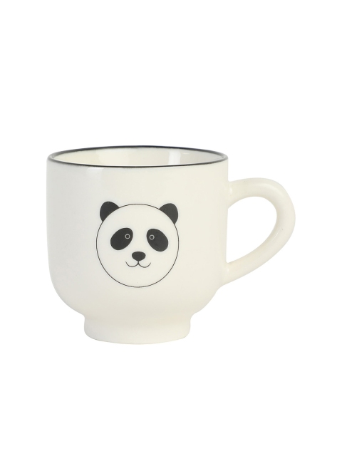 

Chumbak Off-White & Black Panda Face Printed Ceramic Cup