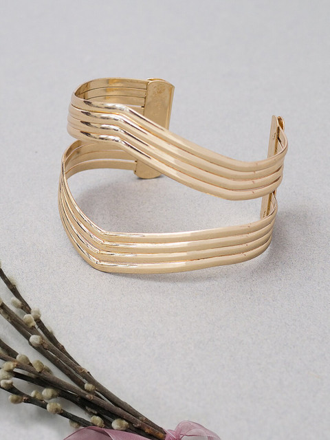 

Golden Peacock Gold-Plated Cuff Bracelet