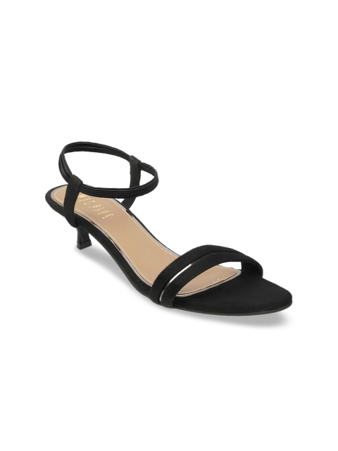 

Wet Blue Women Black Solid Sandals