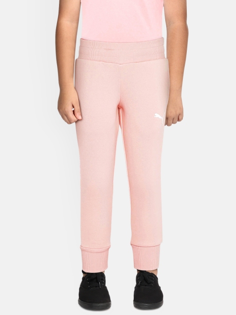 

Puma Girls Peach-Coloured Printed KA FL Joggers
