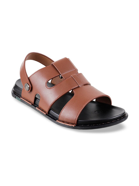 

DAVINCHI Men Tan Brown Comfort Sandals