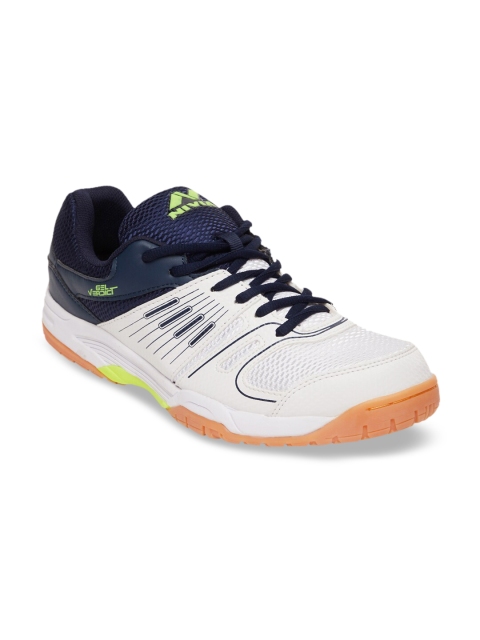 

NIVIA Men White PU Badminton Shoes