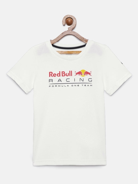 

PUMA Motorsport Boys White Red Bull Racing Printed Round Neck T-shirt