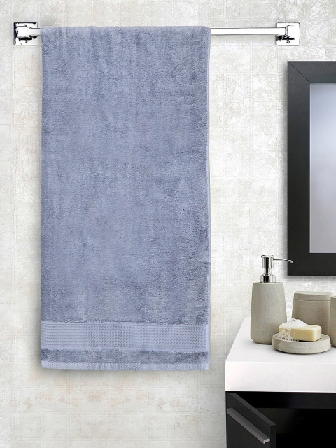 

SPACES Unisex Blue Solid Organic Petrol 580 GSM Bath Towel