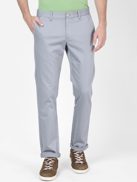 

t-base Men Grey Tapered Fit Solid Chinos