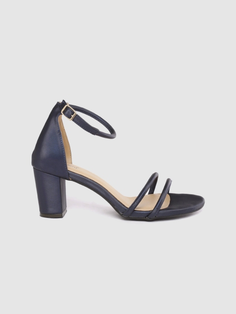 

DressBerry Women Navy Blue Solid Heels