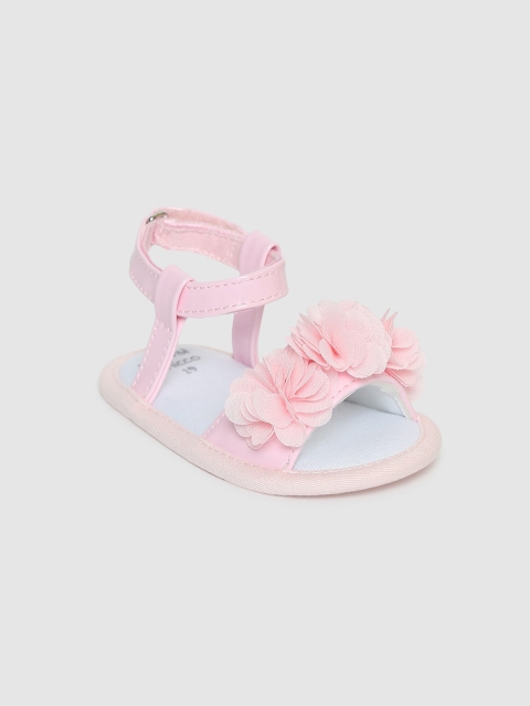 

Chicco Infant Girls Pink Floral Applique Osiria Sandal Booties