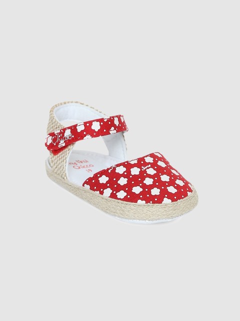 

Chicco Infant Girls Red & White Printed Ornella Sandal Booties