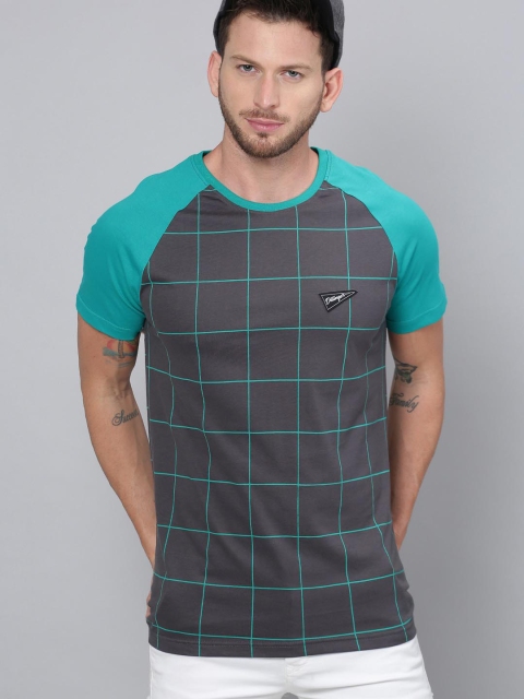 

DILLINGER Men Grey Printed Round Neck T-shirt