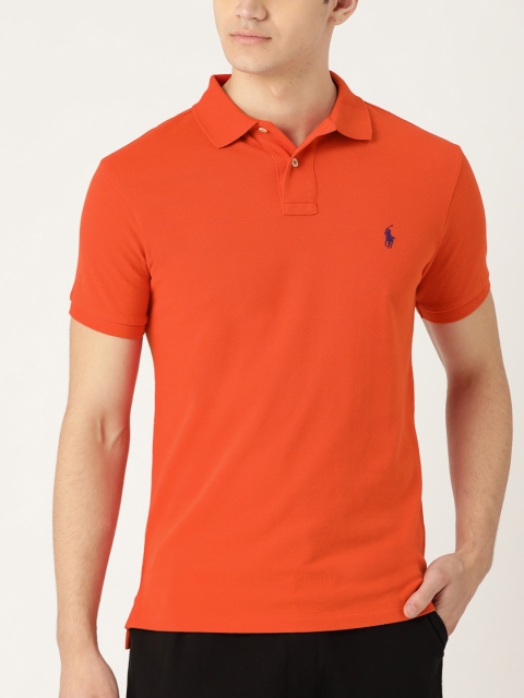 

Polo Ralph Lauren Men Slim Fit Tennis Tail Mesh Polo T-shirt, Orange