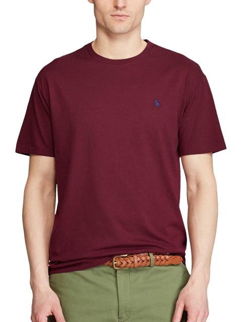 

Polo Ralph Lauren Men Maroon Custom Slim Crewneck T-Shirt
