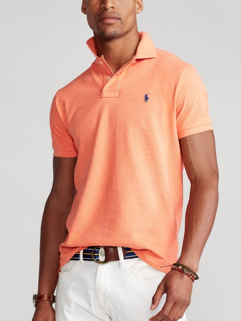 

Polo Ralph Lauren Custom Slim Fit Mesh Polo, Peach
