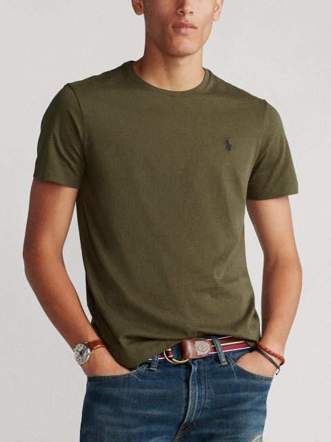 

Polo Ralph Lauren Men Custom Slim Fit Solid Crewneck T-Shirt, Olive