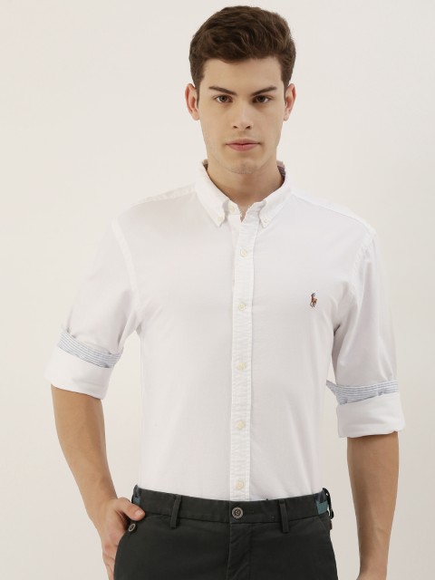 

Polo Ralph Lauren Men White Slim Fit Solid Formal Shirt