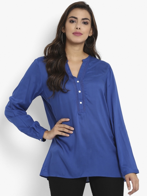 

Aditi Wasan Women Blue Solid Tunic