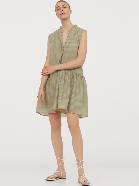 

H&M Green Lyocell-Blend Dress