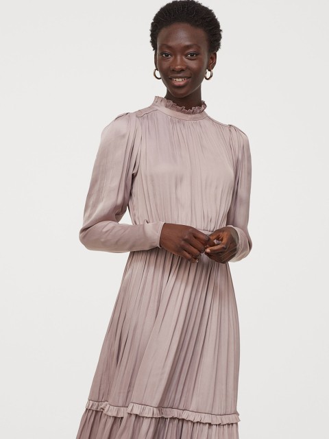 

H&M Purple Frill-Trimmed Dress