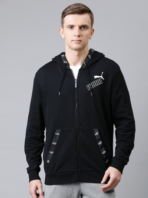 

Puma Men Black Solid AMPLIFIED FZ Hoodie Track Sweatshirt