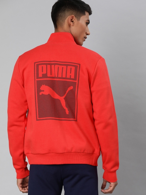 

Puma Men Red Printed Knitted Sporty Jacket