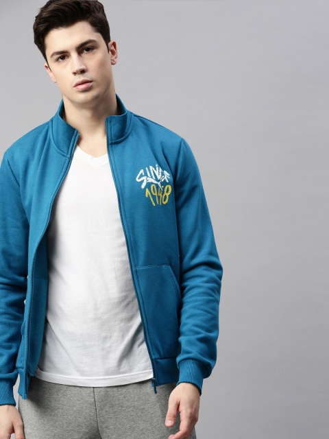 

Puma Men Blue Solid Knitted 2 Sporty Jacket