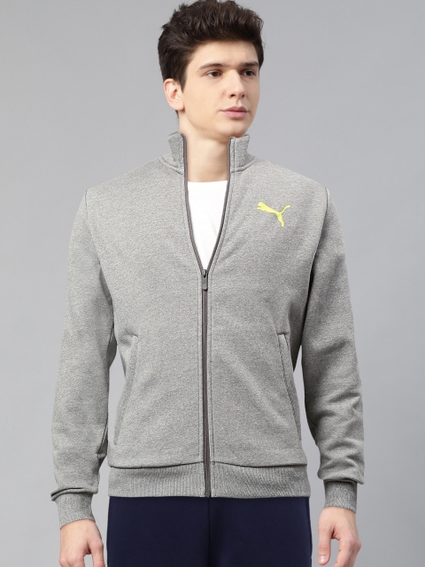

Puma Men Grey Melange Solid Slim Fit Knitted Sweatshirt 16