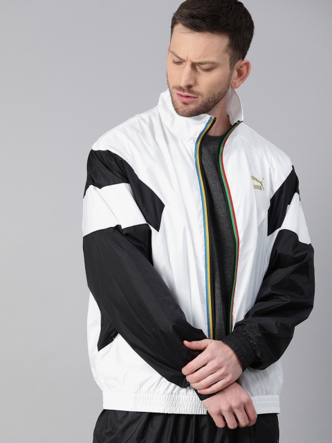 

Puma Men White Colourblocked TFS Unity WV Sporty Jacket