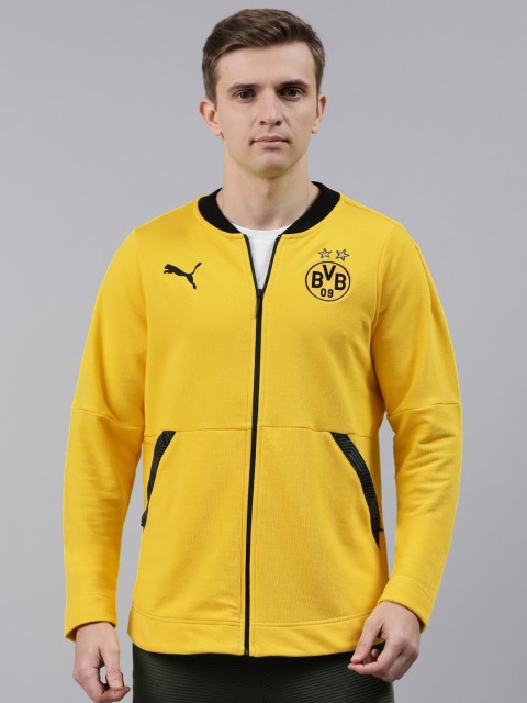 

Puma Men Yellow Solid Sporty Track Jacket