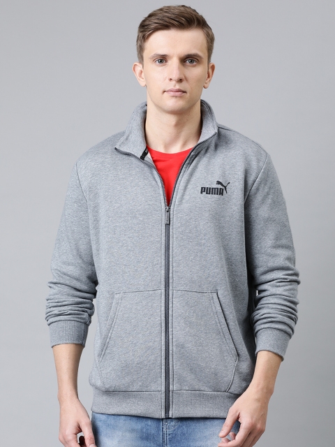 

Puma Men Grey Solid ESS Track Track Sweatshirts
