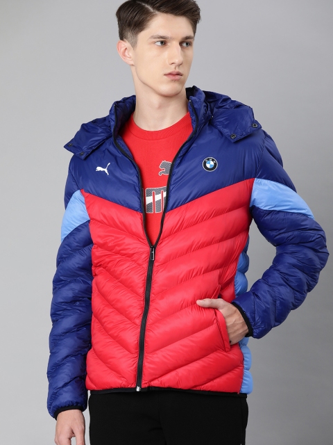 

PUMA Motorsport Men Red Colourblocked BMW MMS MCS EcoLite Puffer Jacket